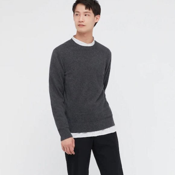Uniqlo Cashmere Crewneck Grey XS - Picture 1 of 4